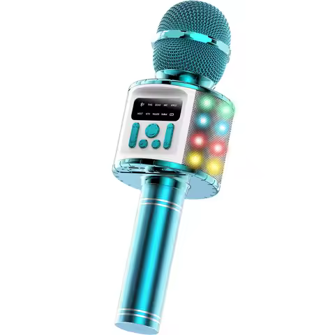 2026 new Q9Max Bluetooth microphone children's karaoke handheld wireless microphone with screen ster