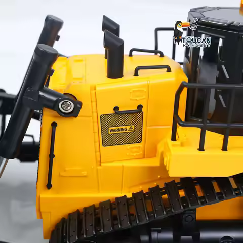 HUINA 1/16 Electric Remote Control Bulldozer 1554 RC Dozer Finished Model Metal Ripper Light Effect 