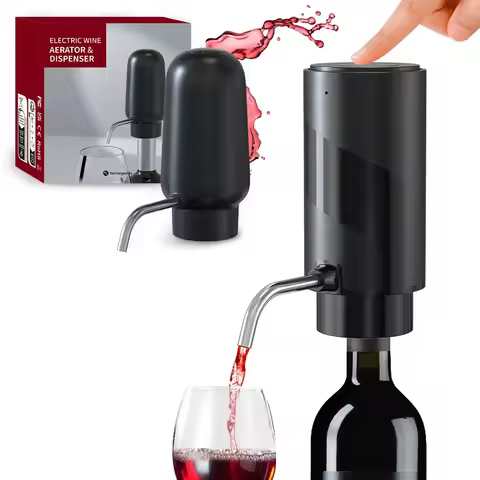 Automatic Wine Aerator Dispenser Rechargeable One Touch Electric Wine Decanter Liquor Dispenser Set 