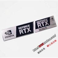 [Sticker 2026] RTX2080ti 3090TI 3080 Metal Sticker Computer Notebook Desktop Graphics Card Label Sti