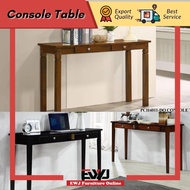 🔥HOT🔥Ready Stock🔥EWJ 1648 Console Table 4ft With 2 Drawer /Oak & Cap /2 Laci