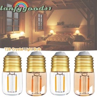 LANFYGOODS T28 Crystal Light Bulb, Incandescent E26 E27 LED Light Bulb, Home Chandelier Warm White C