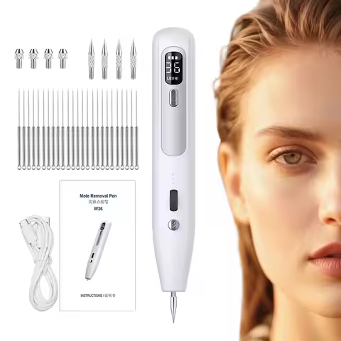 36 Levels Electric Laser Plasma Skin Tag Remover Pen Mole Wart Freckle Eliminator Dark Spot Correcto