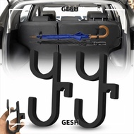 GESH 2Pcs Car Umbrella Hooks, Vertical Suspension Anti-tilt Car Umbrella Holder,  Single/Double Hook