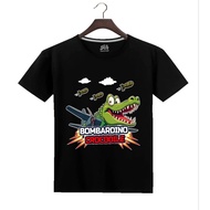 Distro T-shirt for children with anomali crocodile bombardino motif baju budak lelaki tshirt budak l