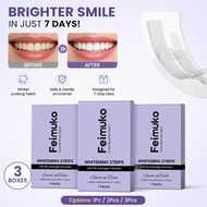Professional Teeth Brightening Strips with Hydrogen Peroxide, Stain Defense & Mint Fresh - 7 PIECES 