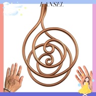 LA Copper Palm Ring, Handmade Adjustable Spiral Palm Ring,  Portable Jewelry Accessories Reiki Energ