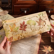 4 pcs/pack Vintage Leaves Bronzing Metal Bookmark Set With Metal Chain Pendant Bookmark For Student 