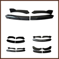 Jaz 4 PCS Universal Car Front Bumper Lip Spoiler, 4-Stage Front Bumper Fixed Front Lip Chin Spoiler 