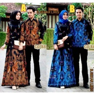 Baju Batik Couple Pesta/Gamis Batik Couple