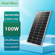 【A+ Glass】100 Watts Solar Panel 【9BB】Full Power Monocrystalline Silicon Solar Panel 18V Solar Panel