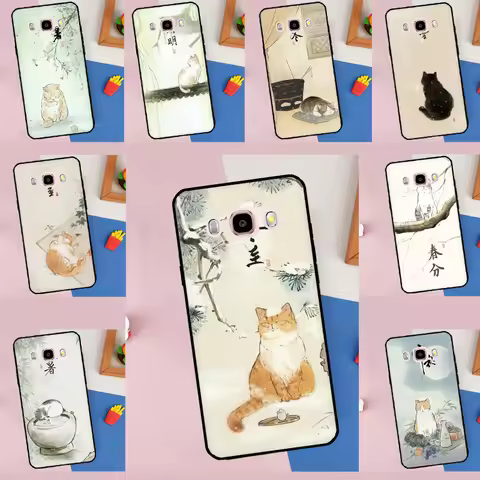 The Most Delightful Cat Case For Samsung Galaxy J1 J2 J3 J5 J7 A3 A5 2016 2017 J4 J6 Plus A6 A7 A8 A