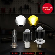 Black Rhino Dual-Color LED Projector Light for Motorcycles & E-Bikes, H4 BA20D PX15D H6