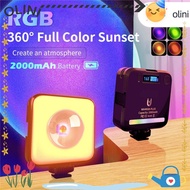 OLINI LED Projection Lamp, Adjustable Brightness Mood Lighting  Sunset Lamp, Stylish Photography Lig
