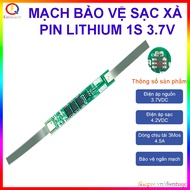 3.7V 1S 4.5A 3mos rechargeable battery charge and discharge protection circuit