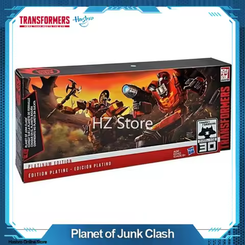 Hasbro Transformers Platinum Edition Planet of Junk Clash AUTOBOT HOT ROD WRECK-GAR Set 3C