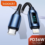 Toocki 36W USB Cable For iphone Fast Charger Charging LED Display PD Cable Type C For iPhone 11 12 13 14 Pro Max XR XR iPad Wire