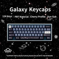 [SG Local Stock] Galaxy Keycaps | 134 Keys | Cherry Profile | PBT Dye-Sub | Royal Kludge Tecware Keychron Akko Keycap
