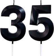 2.76" 35th 53rd Number Candles Birthday Gifts for Women Men Birthday Decorations Birthday Candles Nu
