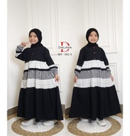Dress  Gamis Anak Brand Dalima Kid Sayna Semut Ori: Pilihan Ukuran S Sampai XXL Bahan Katun Linen Ga