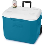 Coleman 60qt Rolling Cooler with Wheels, Insulated Portable Wheeled Chiller