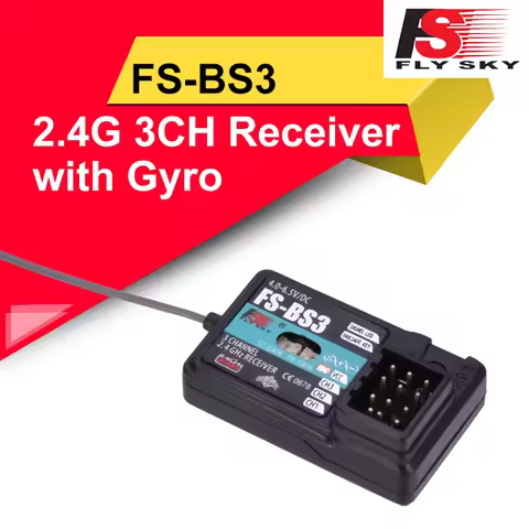 Flysky FS-BS3 BS4 BS6 2.4G 6CH Receiver with Gyro Stabilization System for Flysky FS-IT4S IT4 FS-GT2