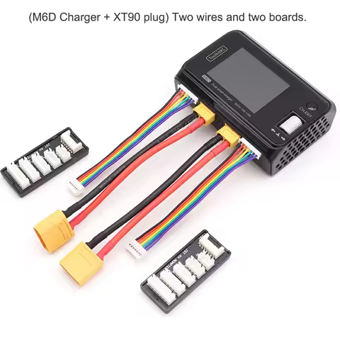ToolkitRC M6D 500W 15A DC Dual Channel MINI Smart Charger Discharger For 1-6S Lipo Battery with SC10