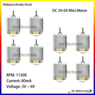 Mini Fan Motor 3V-6V DC Motor Mini Fan Small Motor for RC Toy Car / DIY School Project