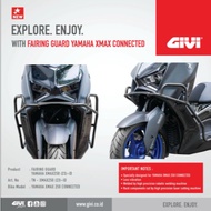 CrashBar GIVI Xmax Connected Xmax Lama Body Protector Yamaha Xmax Tubular Crash Bar Engine Guard GIV