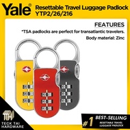 Yale YTP2/26/216 Resettable Travel Luggage Padlock