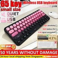 【SG Local Seller】65 key keyboard wireless connection Small size mini keyboard Silent Keyboard USB Mi