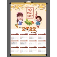 Calendar 2022 - Personal wall calendar - Personal wall calendar printing - Calendar printing 1 sheet