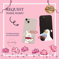 Custom Name Softcase Cute Rabbit Duck Couple for Xiaomi Redmi Note 14 13 12 11 10 9 8 7 6 Redmi 15C 