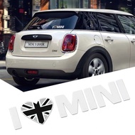 Union Jack I LOVE MINI Sticker Emblem Decals For Mini Cooper Countryman Clubman F55 F56 R55 R56 R60 