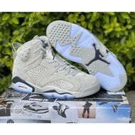 Air Jordan 6 'georgetown' sports shoes basketball shoes magnetic Silver