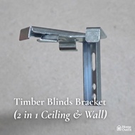 [HomeOutfit] Timber Blind Mounting Bracket (Wall & Ceiling 2 in 1)