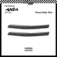 Perodua Axia 2017-2022 Front Grille Trim Carbon Black Cover Accessories Bodykit Gearup