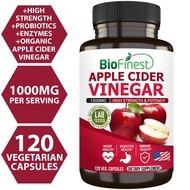 Biofinest Apple Cider Vinegar ACV 1000mg Supplement - Weight Loss Detox Blood Pressure Cholesterol T