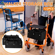 2Pcs/1Pc Large Rollator Walker Basket Under Seat Rollator Bag for Four Wheel Rollator Oxford Cloth B