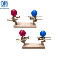 [Gazechimp] Wooden Fence Puppets, Balloon Bamboo Man Fight, 2 Player Wooden Bots Fighting Game for A