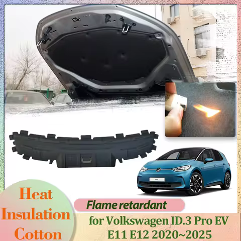 Car Hood Engine Cover for Volkswagen VW ID.3 Pro EV E11 E12 2020~2025 Insulation Liner Cotton Soundp