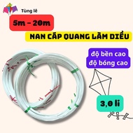 Roll of 10 - 20 Meters of 3,0 Li Fiber Optic Cable, Beautiful Kite Fiber Optic Cable, Super Durable,