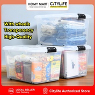 Citylife 30-60L Plastic Storage Box Stackable Storage Box Organizer Big Capacity Container Box