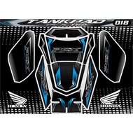 HONDA PCX 160 TANKPAD SET PCX 160 ROUGH BODY ACCESSORIES/ PCX 160 DECKPAD/ PCX 160 BODY PROTECTOR/ P