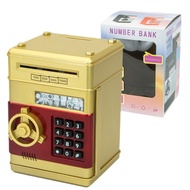 Fingerprint password piggy bank money box for children atm ATM Cute Cartoon Creative Automatic Money