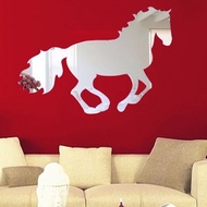 Galloping Horse Sticker DIY Mirror Wall Clock Wall Sticker Home Decoration