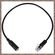 [partylo]3.5mm Plug Jack to RJ9 for  Headset to for Cisco Office Phone Adapter Cable