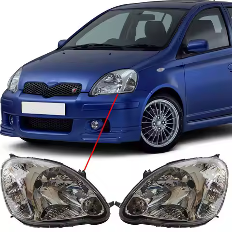 1Set Car Headlights For Toyota Vitz Yaris 1999 to 2006 81130-0D090 81170-0D090 81130-0D080