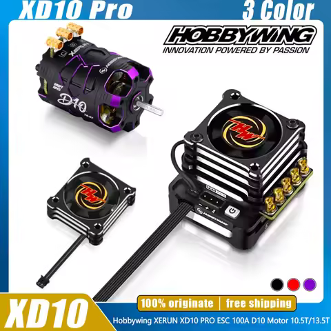 In Stock Hobbywing XERUN XD10 PRO ESC 100A D10 Motor 10.5T 13.5T Sensored Brushless Brush For 1/10 R
