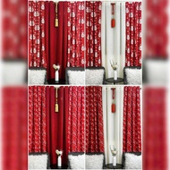 CHRISTMASS RING CURTAIN SOLD FOR 3IN1 AND PER PIECE 85INCHES/7FT LENGTH CANADIAN COTTON 8 RINGS